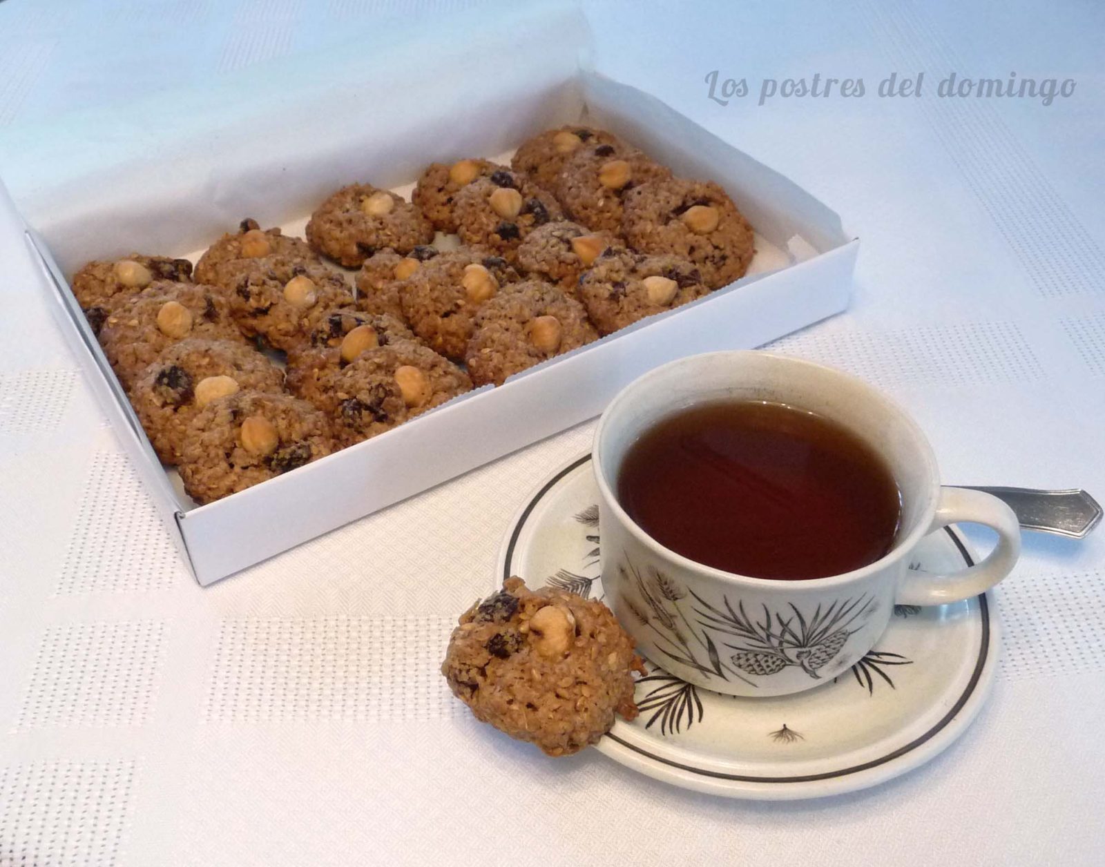 galletas de avena y pasas con earl grey