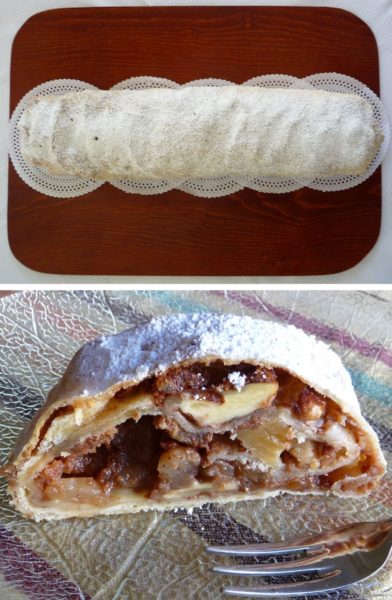 strudel de manzana montaje