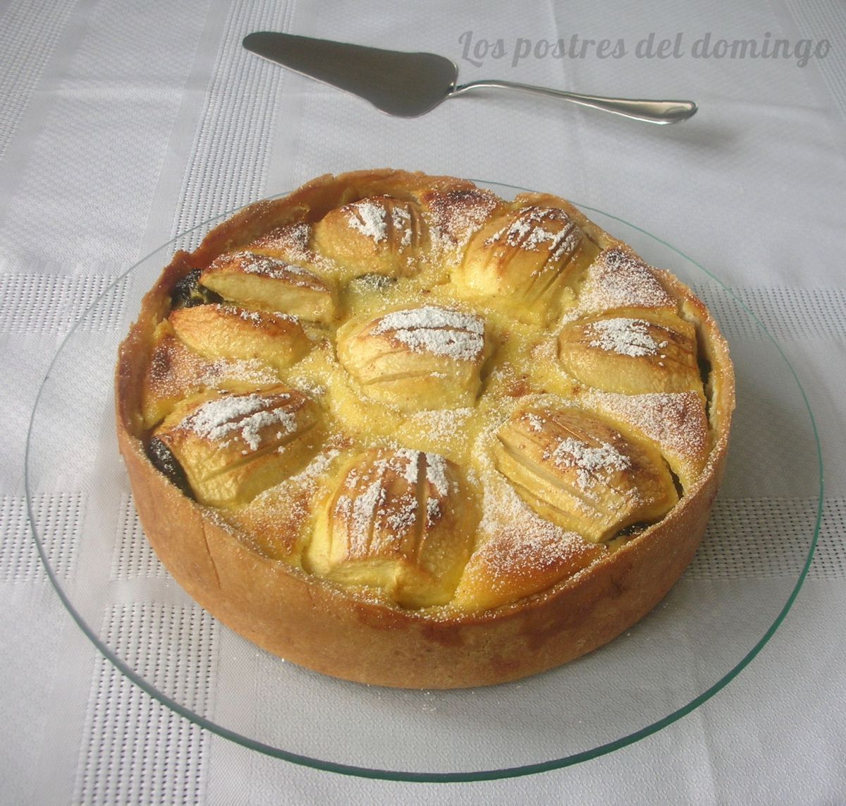 Tarta de manzana y requesón