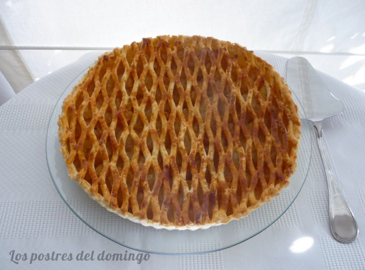 tarta de manzana caramelizada