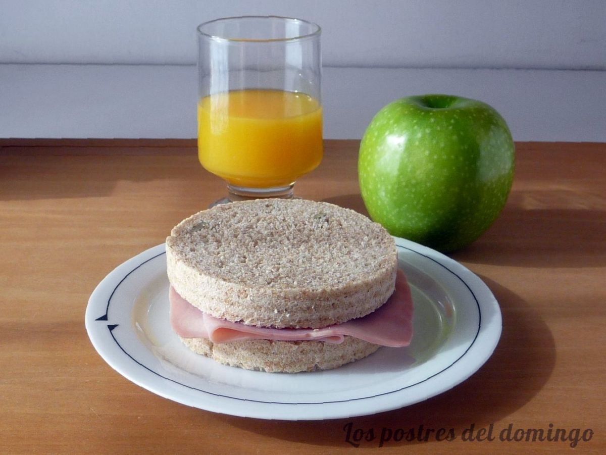 Pan integral con avena bocadillo