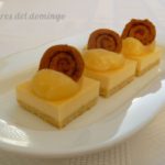 Cortados de queso con crema de limón