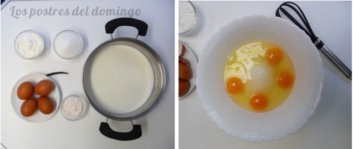 Flan pâtissier ingredientes