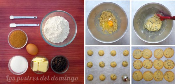 Chocolate chip cookies ingredientes