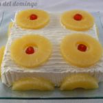 Tarta de limón con piña