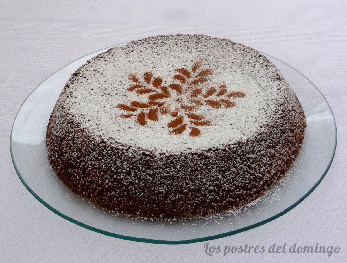 Torta caprese de chocolate