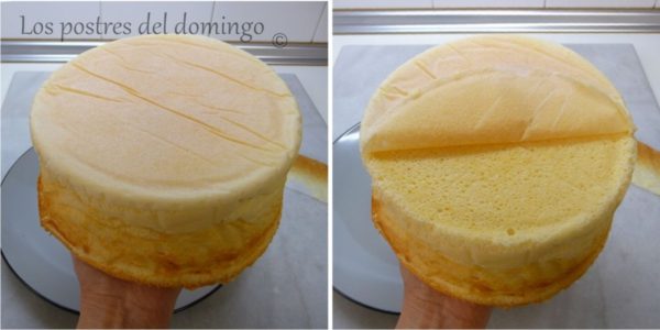 pastel de queso japonés montaje 2