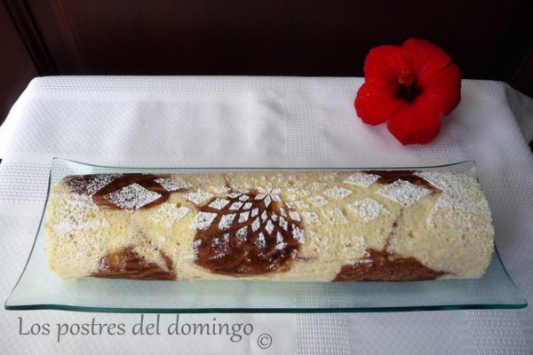 brazo de nata y chocolate