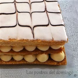 Milhojas Napoleón_corte