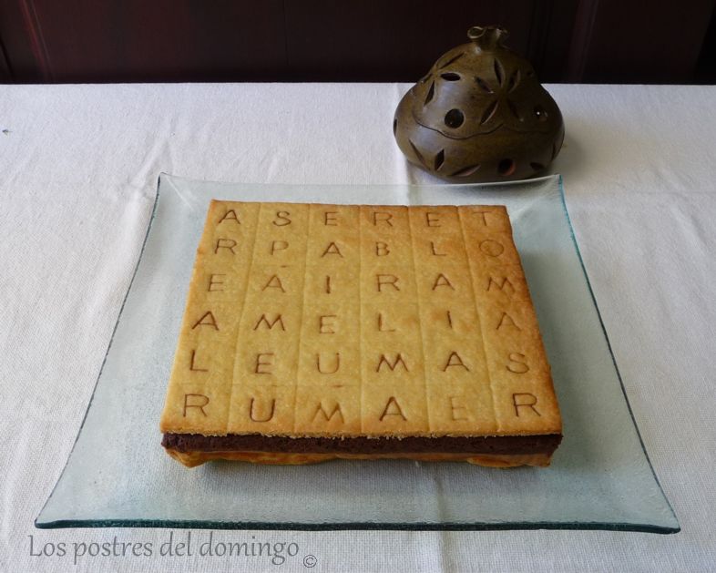 tarta de sopa de letras