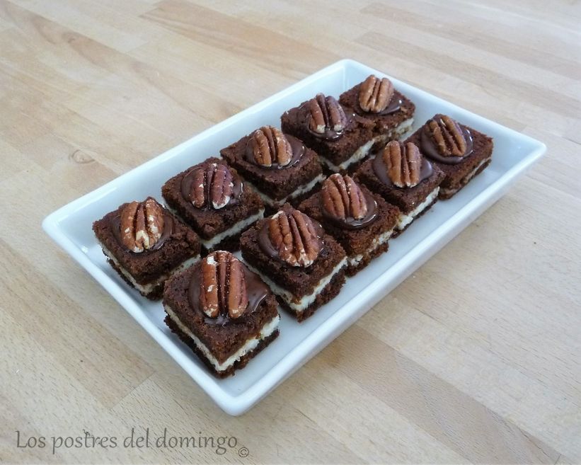 brownies rellenos de queso fresco