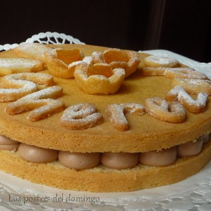 tarta de chocolate con leche_montaje