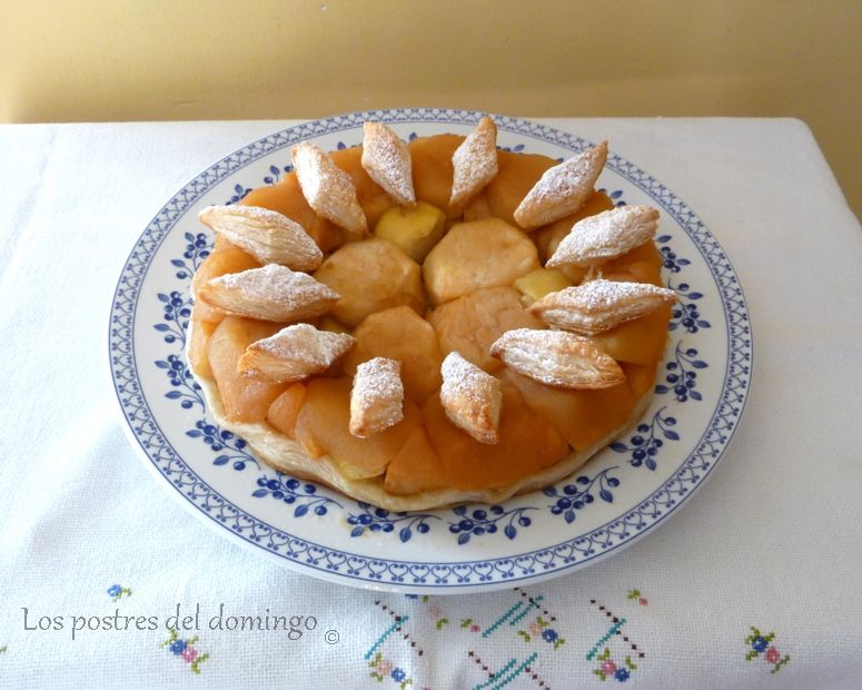 manzana hojaldre con miel
