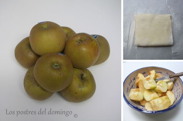 manzana hojaldre con miel_ingredientes
