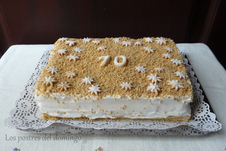 tarta de hojaldre y merengue