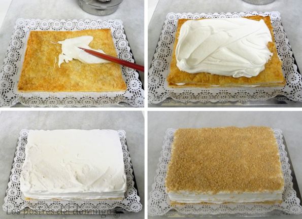  tarta de hojaldre y merengue_montaje