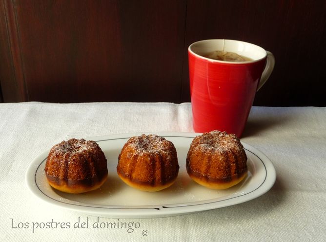 mini bundt de bizcocho