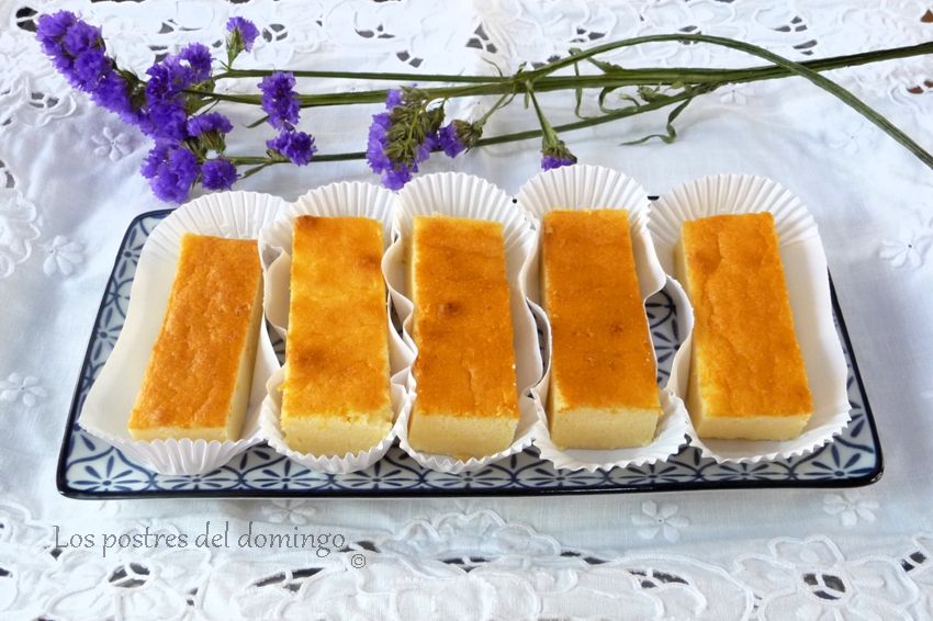 lingotes de tarta de queso