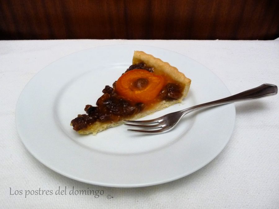 tarta de albaricoque y pasas_detalle