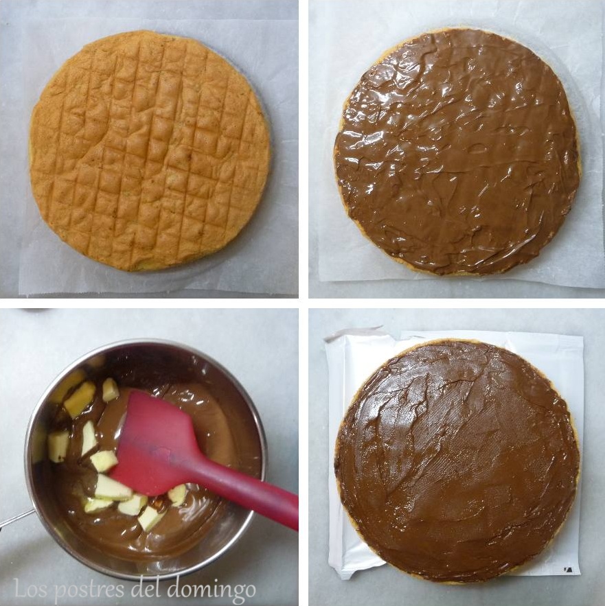  tarta de naranja con chocolate_montaje