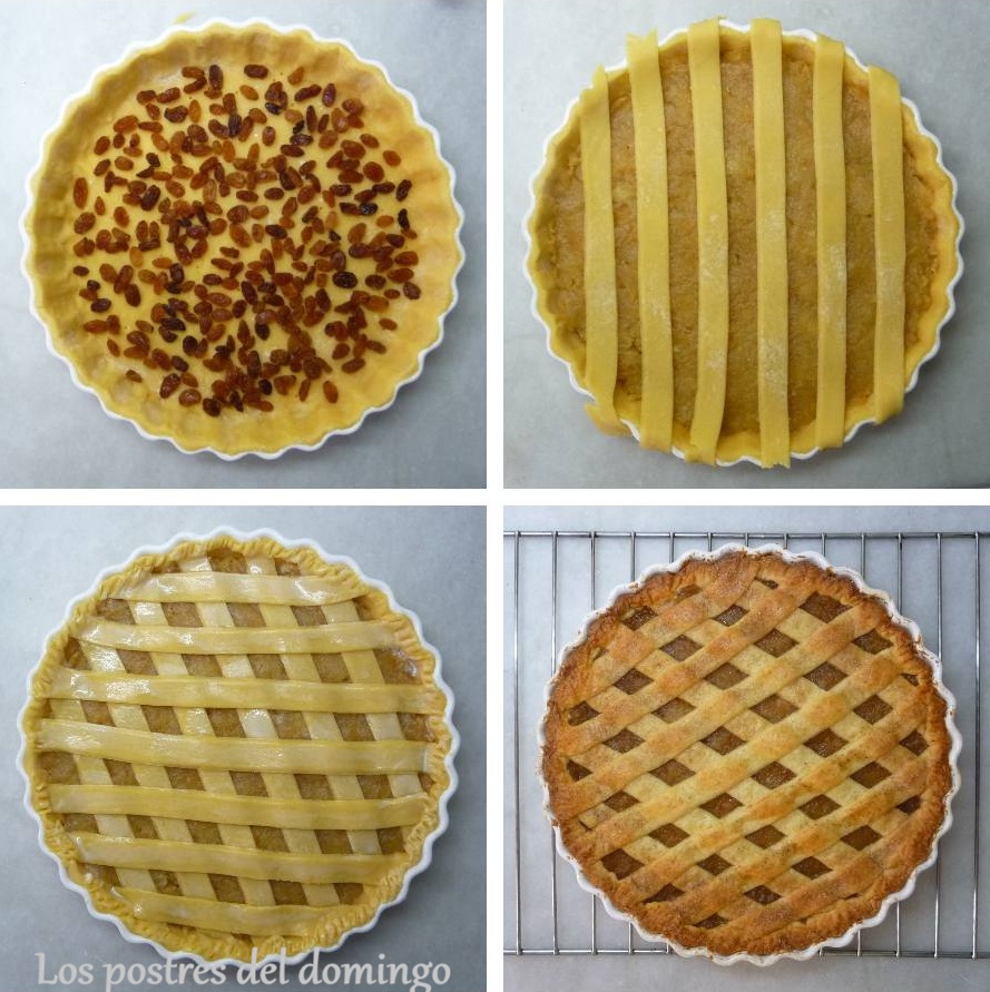 pastafrola de manzana montaje
