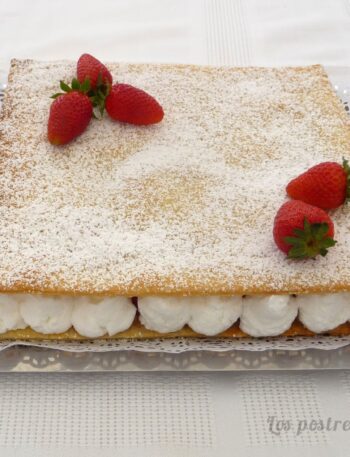 Hojaldre con fresas