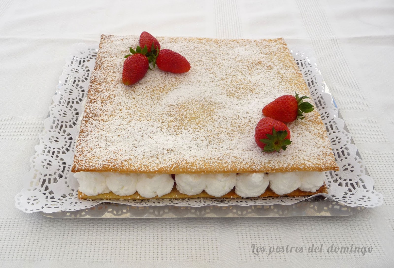 Hojaldre con fresas