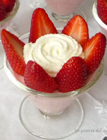 Panna cotta de fresas