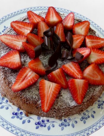Pastel de chocolate sin gluten