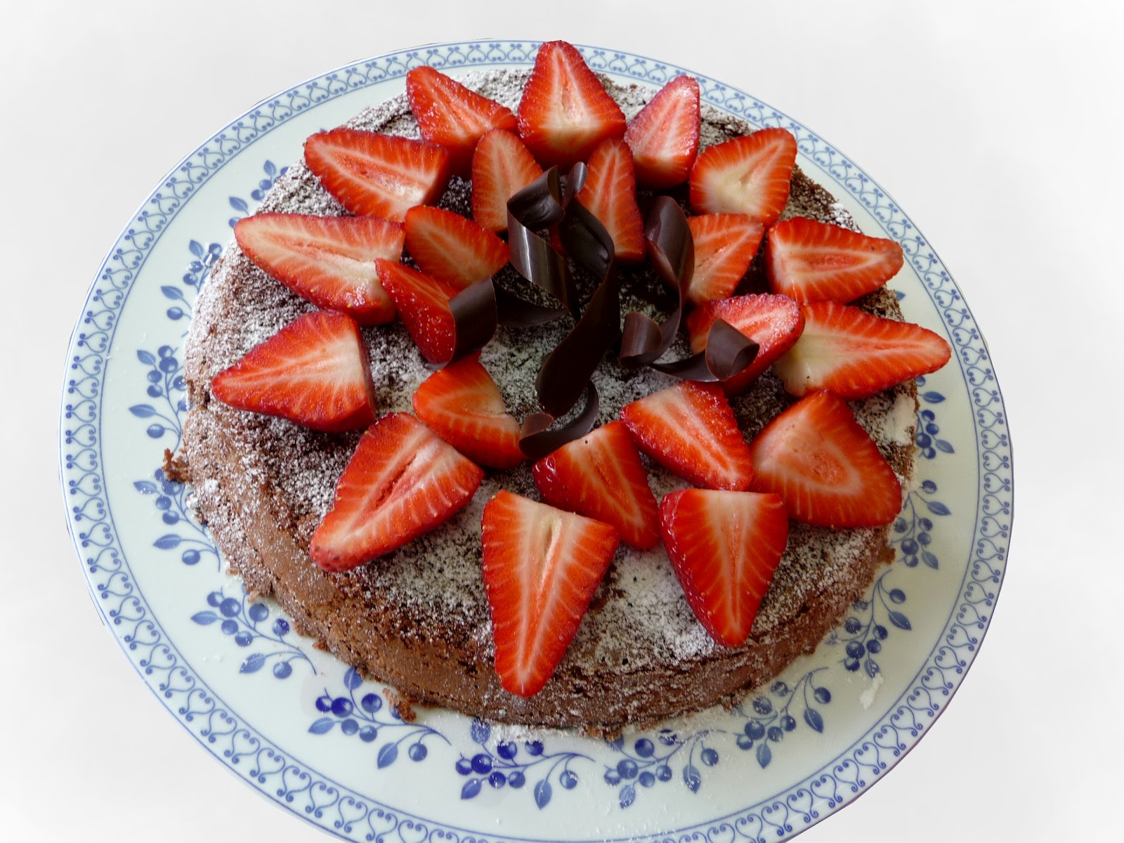 Pastel de chocolate sin gluten