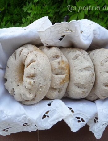 Rosquitas de pan integral con semillas