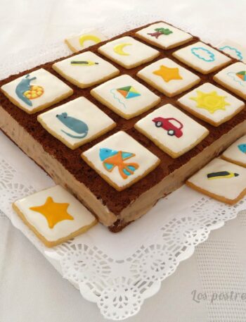 Tarta de cumpleaños juego de parejas