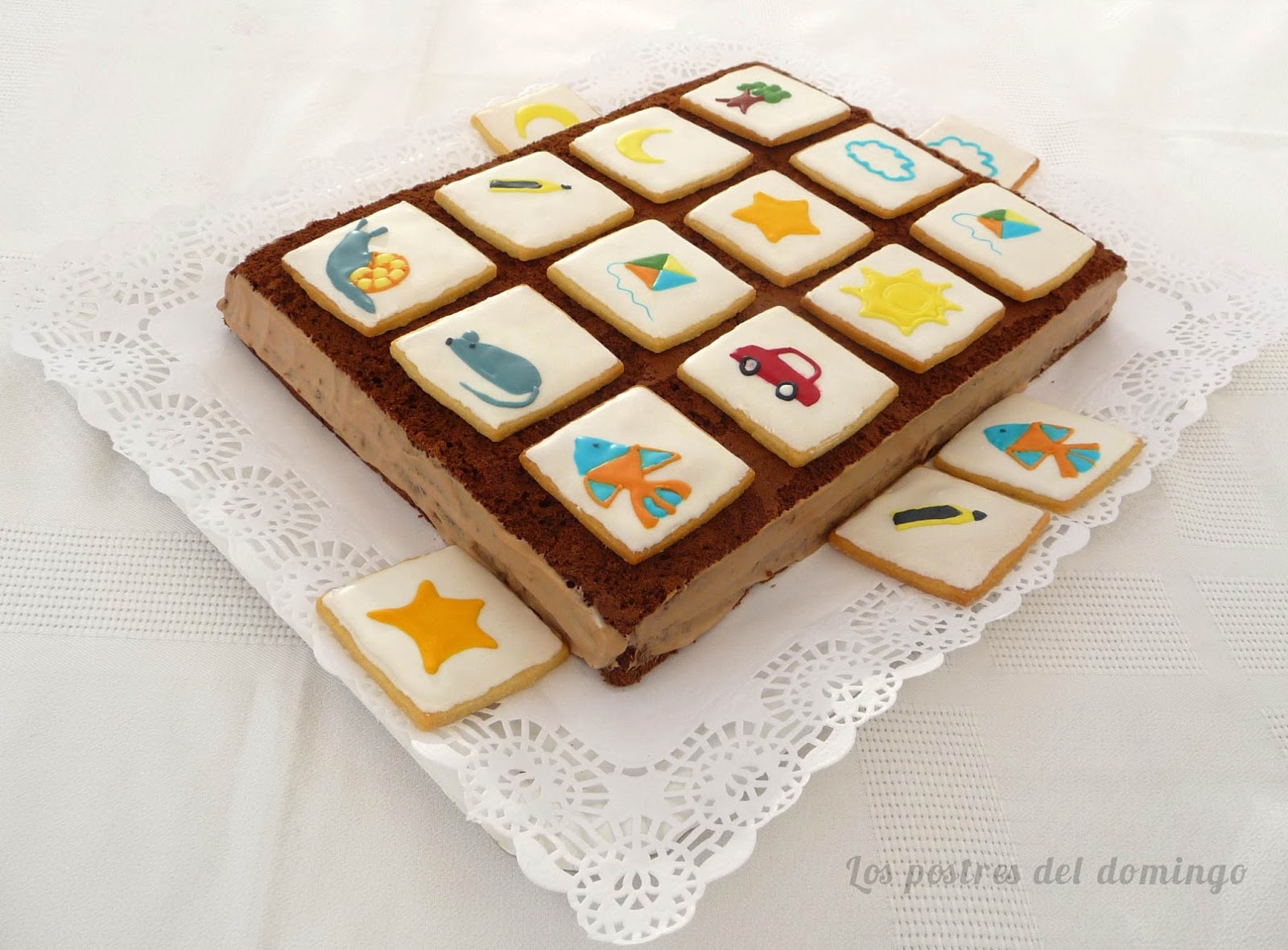 Tarta de cumpleaños juego de parejas