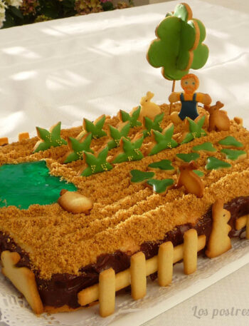Tarta de cumpleaños para un esforzado viticultor