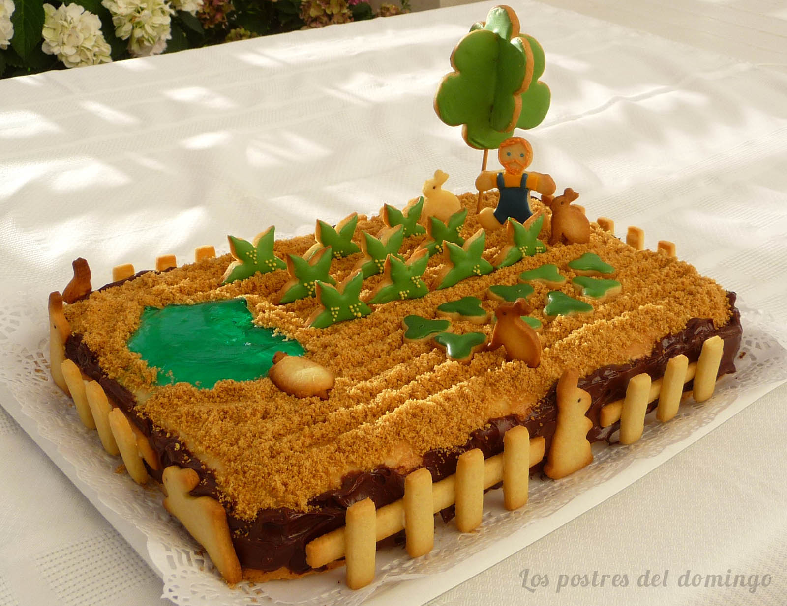 Tarta de cumpleaños para un esforzado viticultor