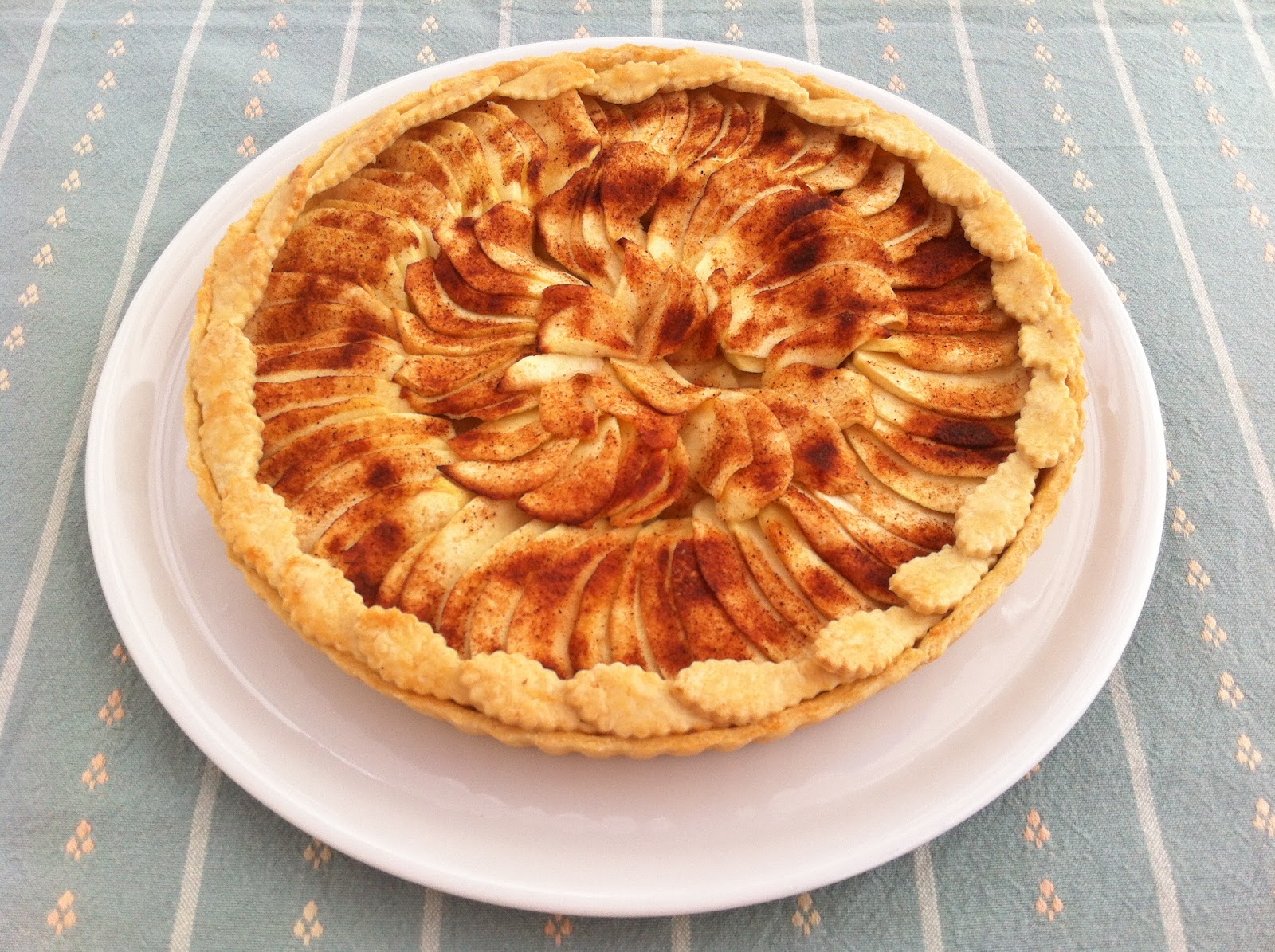 Tarta de manzana y canela